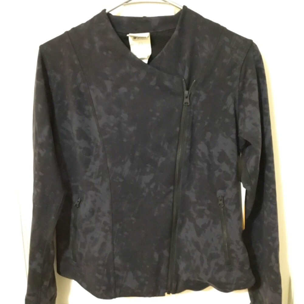 New Balance fitted asymmetrical bomber jacket!
